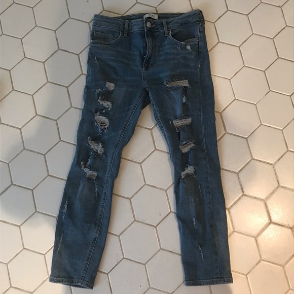 Forever21 blue skinny jeans - Picture 1 of 3
